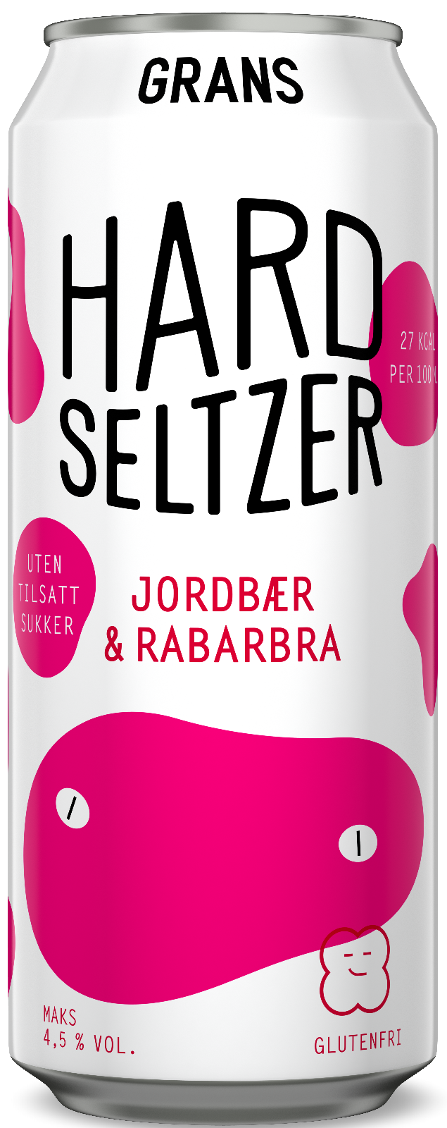 Hard Seltzer Jordbær & Rabarbra
